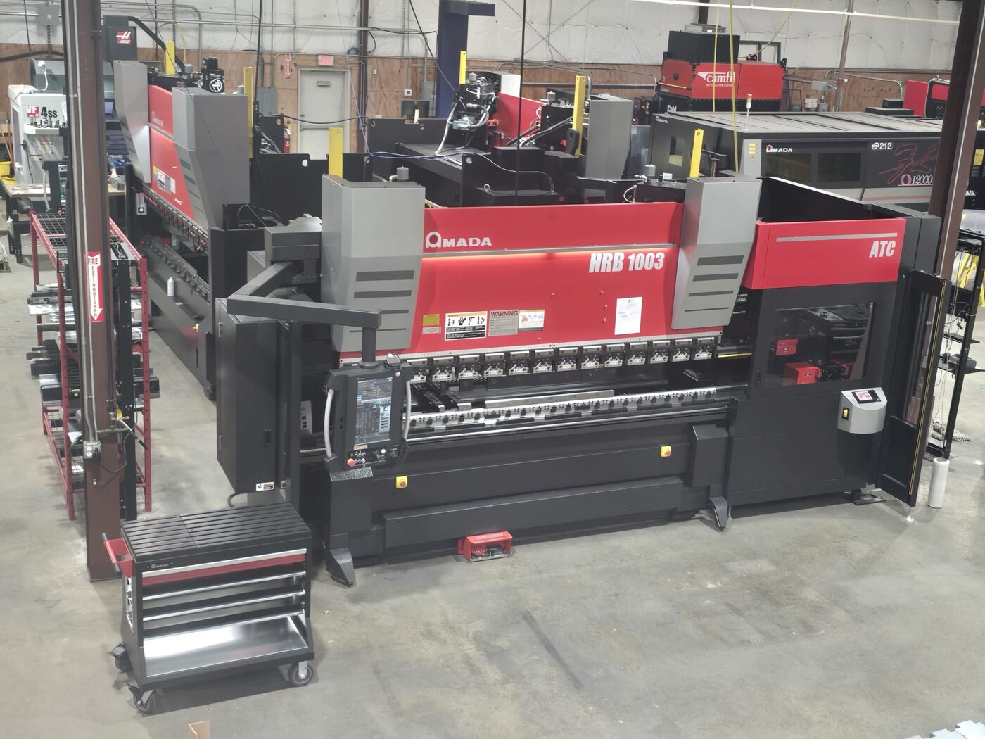 Amada HRB 1003 ATC press brake on the production floor at SPM&rsquo;s Fate facility