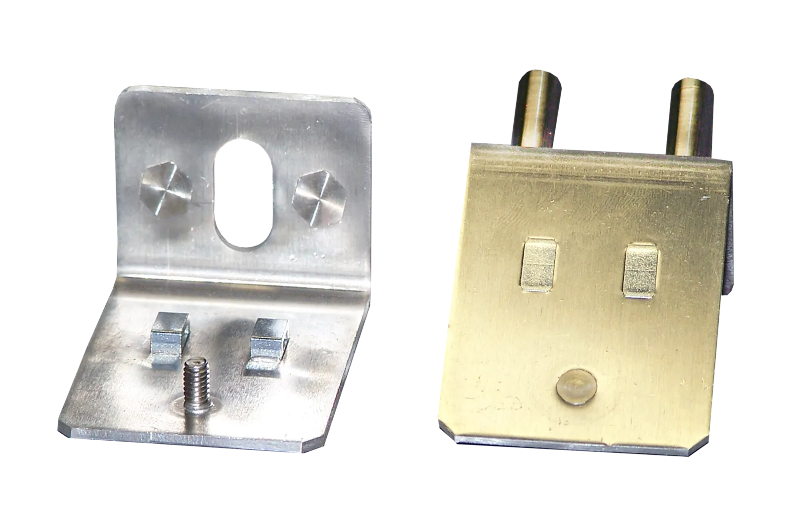 Precision metal brackets produced to customer print.