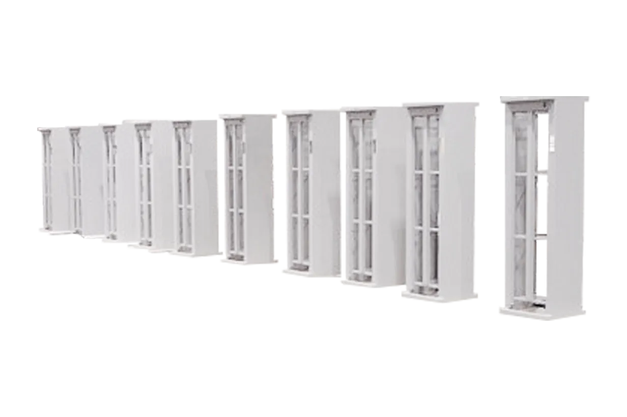 Fabricated equipment cabinet on the SPM floor.