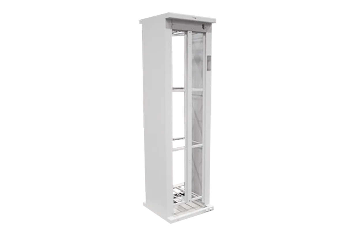 Metal rack enclosure produced by SPM.