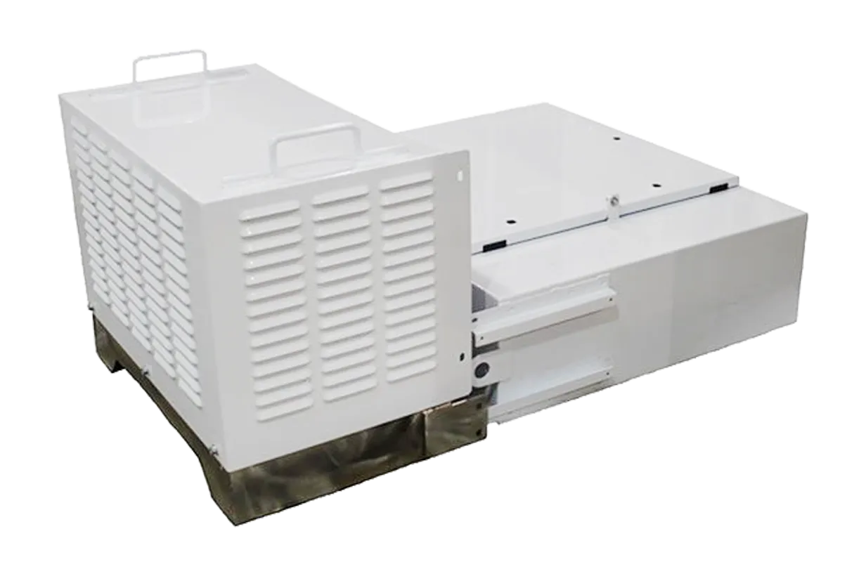 Powder-coated sheet metal enclosure finished at SPM.