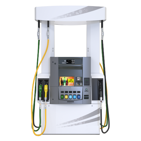 Multi-hose retail fuel dispenser of the type SPM builds sheet metal housings and door assemblies for.
