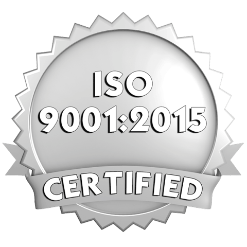 ISO 9001 certified quality management system